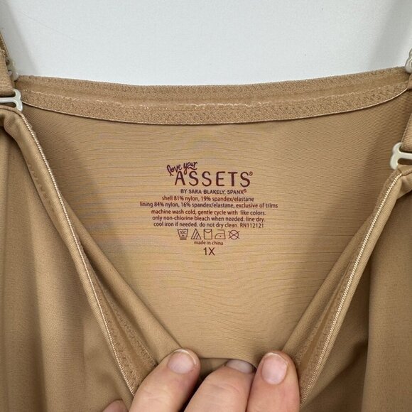 Love Your Assets Sara Blakely Spanx Nude Shapewear Dress Women plus size 1X Beig - Picture 5 of 8